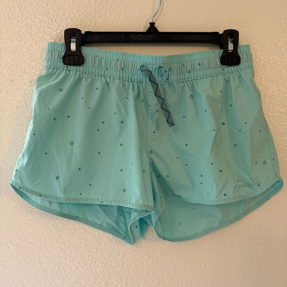 Patagonia Mint Green Active Shorts